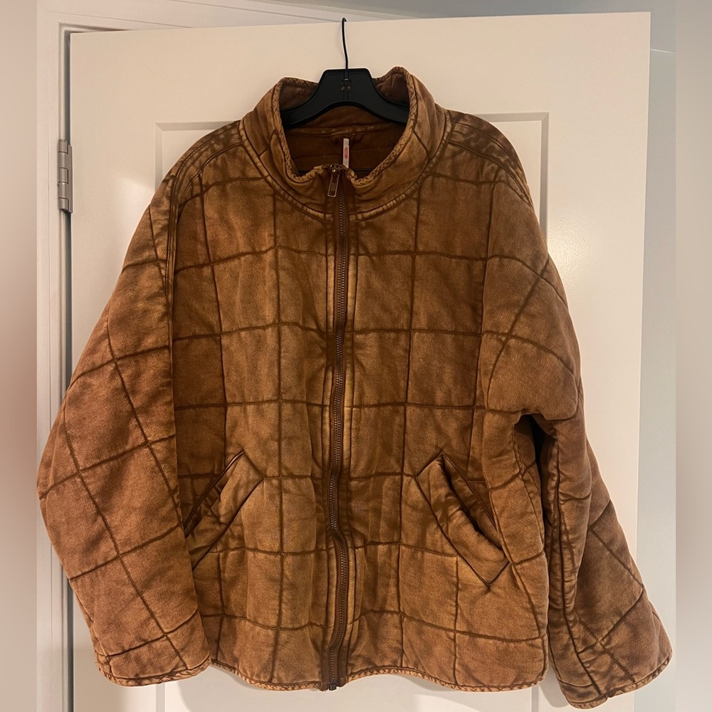 Free People Dolman Quilted Knit Jacket